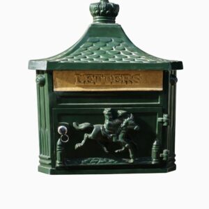 Aluminium Wall Postbox - Green