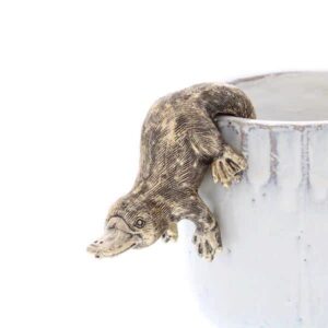 Gold Climbing Platypus Pot Hanger - 9cm